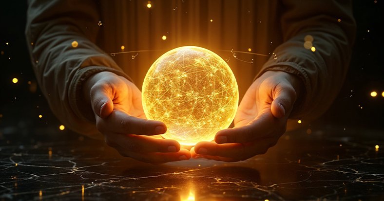 A professional man standing in front of an easel presenting to people who are seated. 